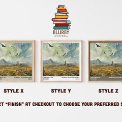 Children of Memory literary print in frame leaning in hallway – sci fi wall art