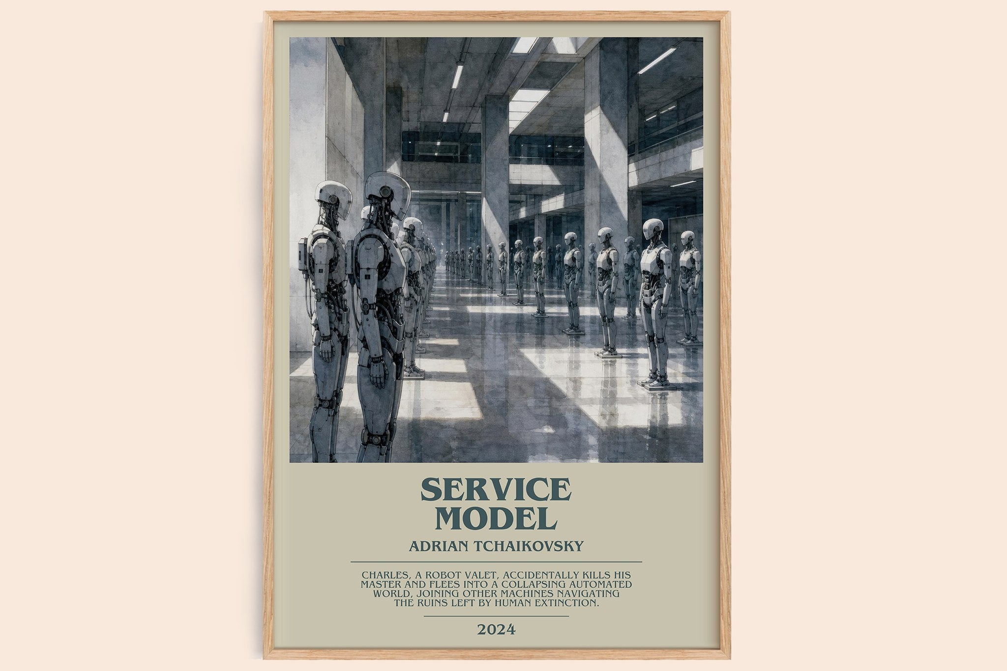 Service Model Bookish Wall Art by Adrian Tchaikovsky