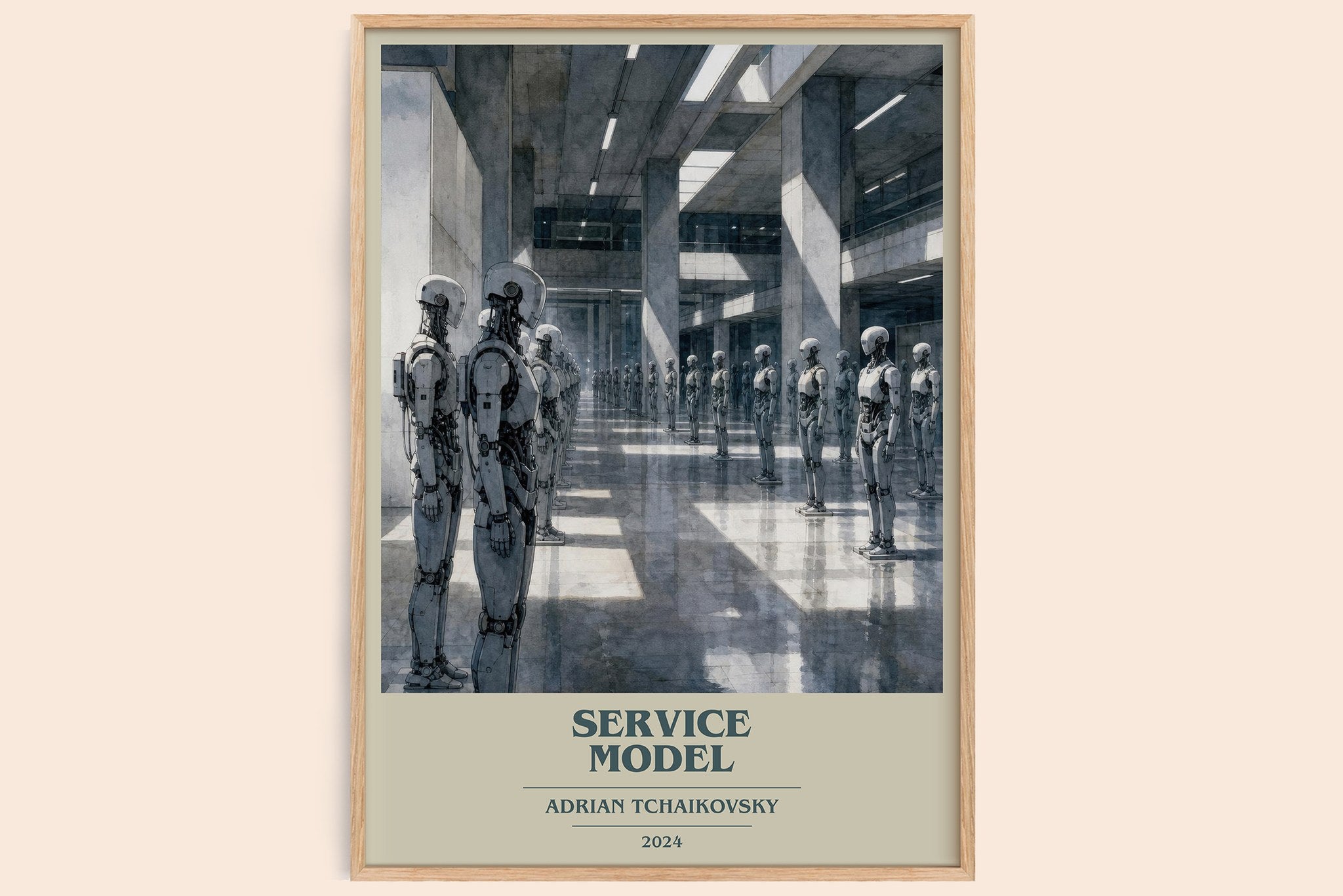 Service Model Book Cover Poster by Adrian Tchaikovsky