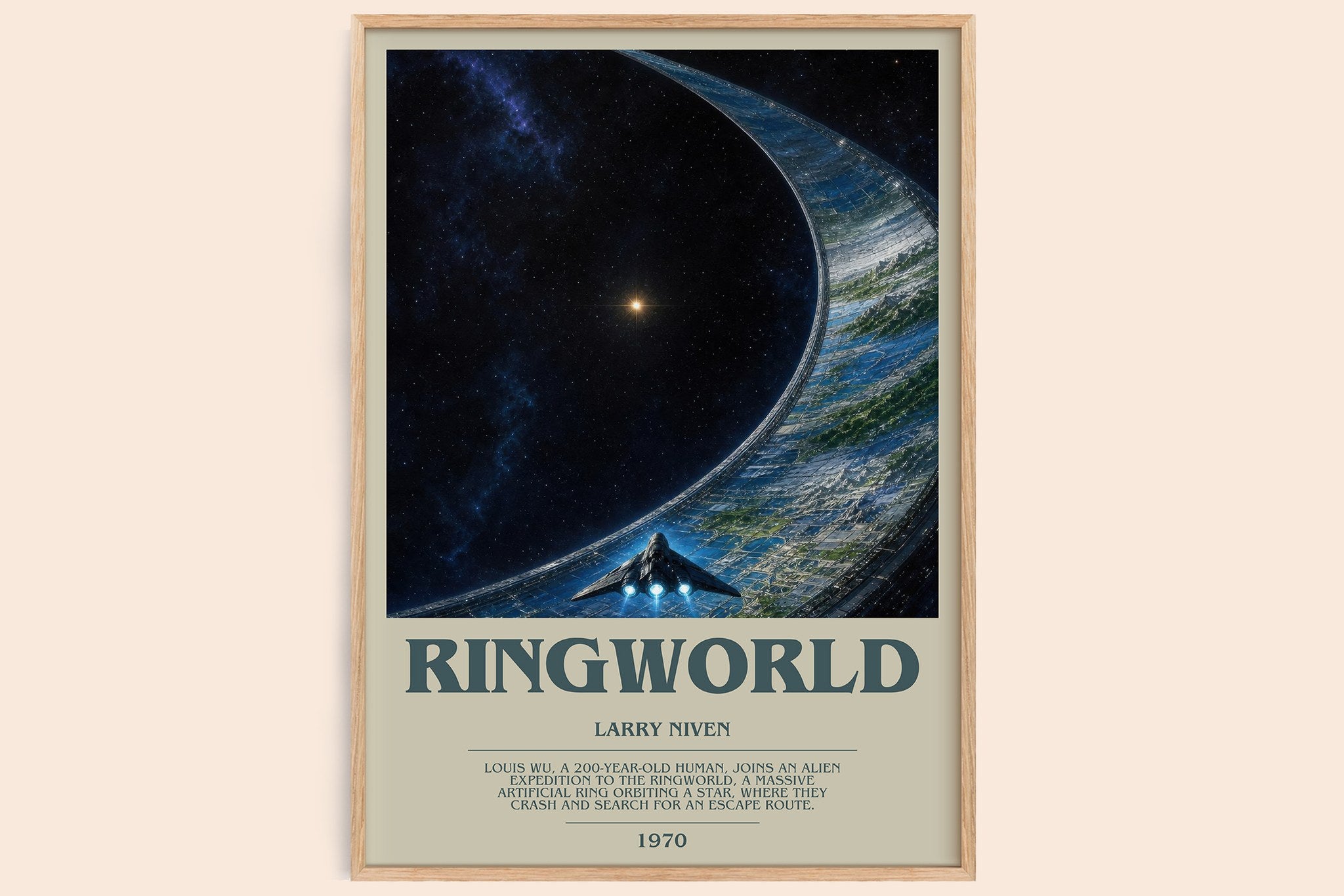 Ringworld Bookish Wall Art by Larry Niven