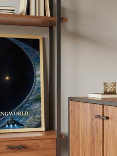 Ringworld book watercolour illustration paper finish options – matte satin gloss