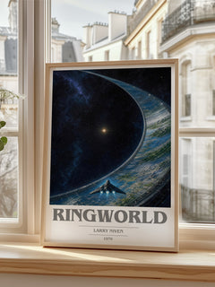 Ringworld book cover poster colour and style options – Larry Niven book art
