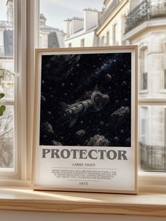 Protector bookish poster colour and style options – Larry Niven book art