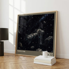 Protector literary print framed by window – literary home decor