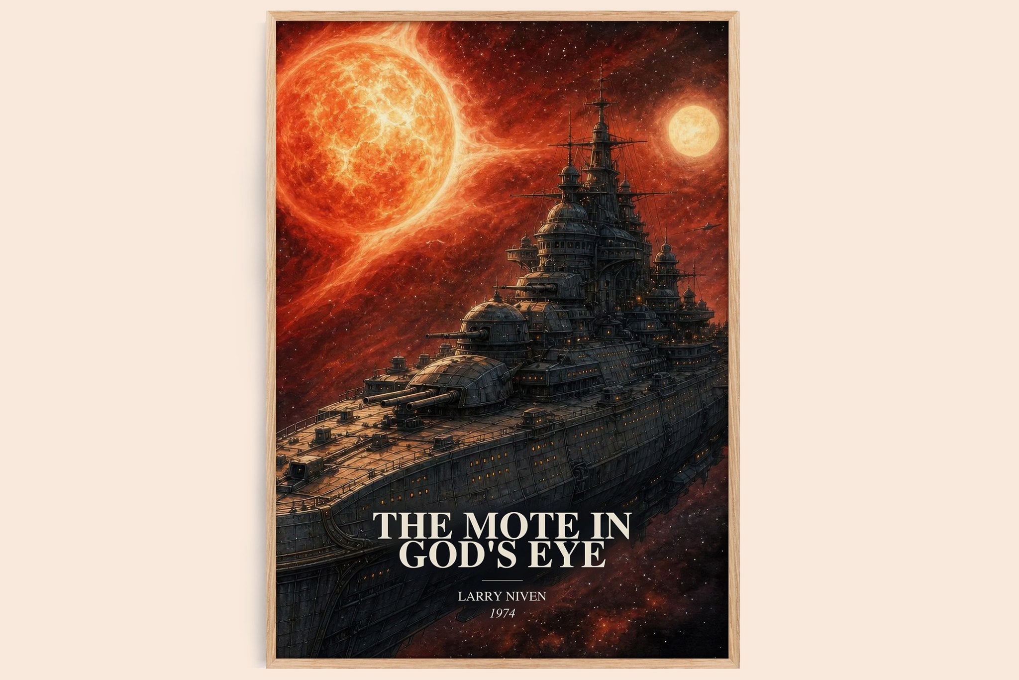 The Mote in God's Eye Book Watercolour Illustration by Larry Niven