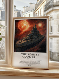 The Mote in God's Eye bookish poster colour and style options – Larry Niven book art