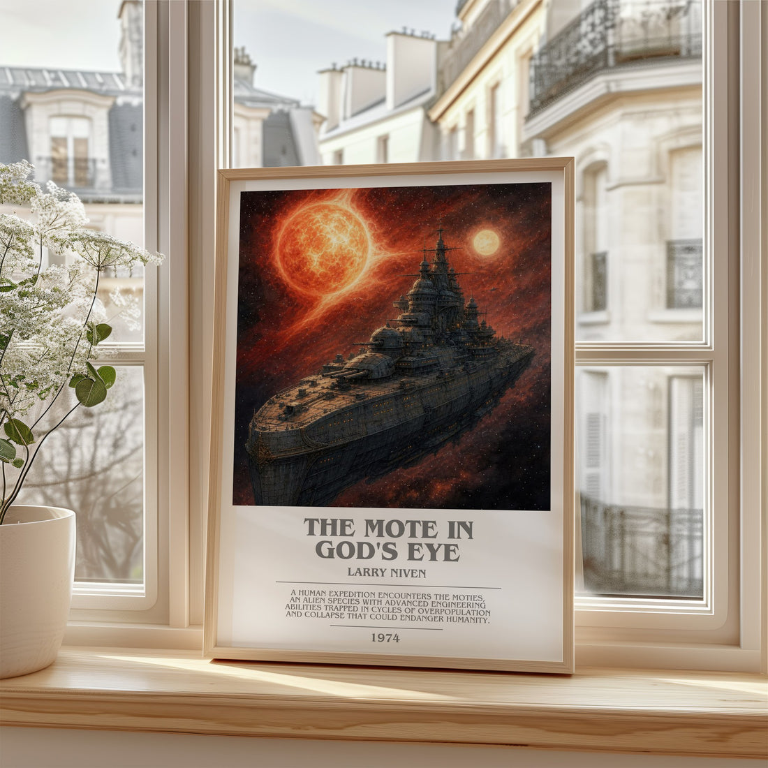 The Mote in God's Eye bookish poster colour and style options – Larry Niven book art