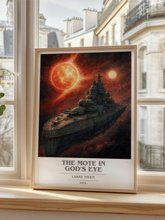 The Mote in God's Eye book cover poster colour and style options – Larry Niven book art