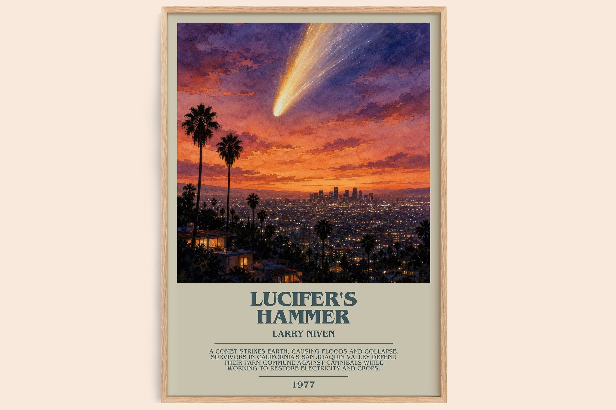 Lucifer's Hammer Bookish Wall Art by Larry Niven