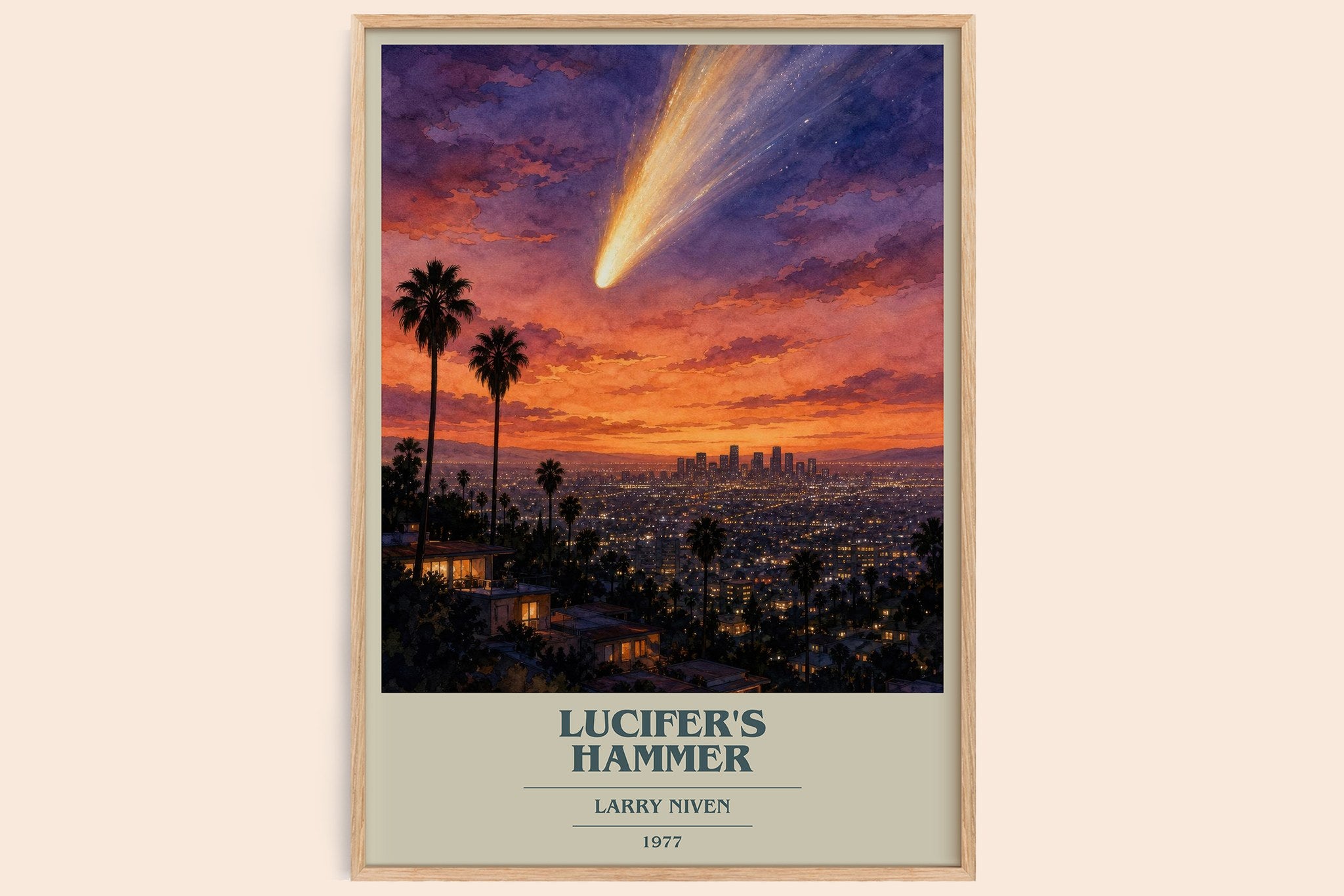 Lucifer's Hammer Book Cover Poster by Larry Niven