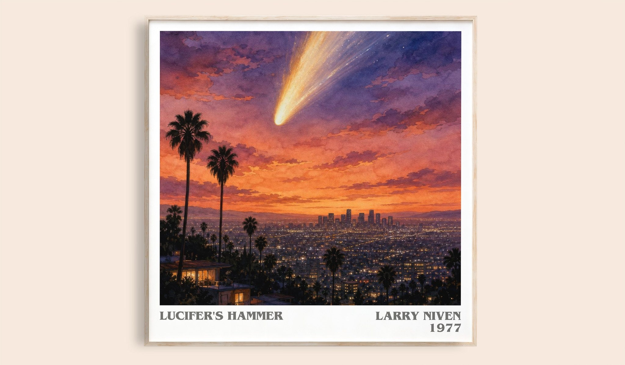 Lucifer's Hammer Literary Art Print by Larry Niven