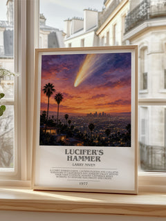 Lucifer's Hammer bookish poster colour and style options – Larry Niven book art