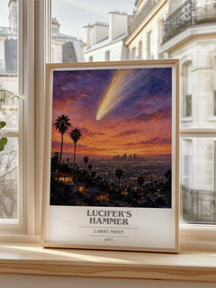 Lucifer's Hammer book cover poster colour and style options – Larry Niven book art