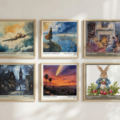 Lucifer's Hammer literary art print colour and style options – Larry Niven book art