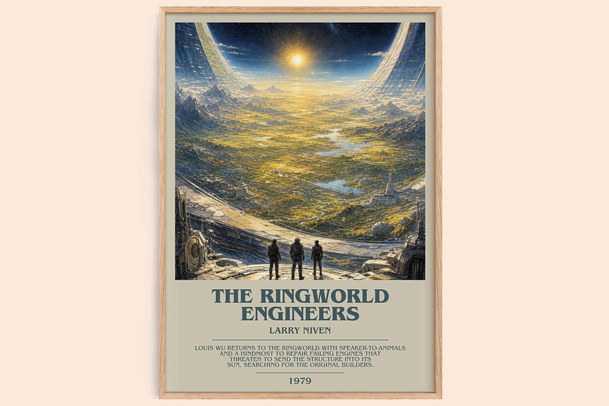 The Ringworld Engineers Bookish Wall Art by Larry Niven