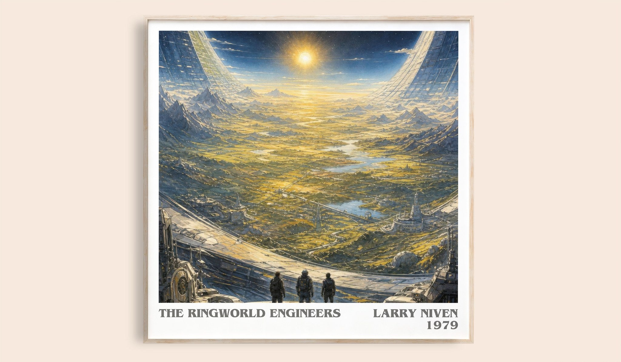 The Ringworld Engineers Literary Art Print by Larry Niven