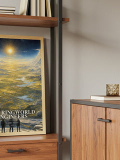 The Ringworld Engineers book watercolour illustration paper finish options – matte satin gloss