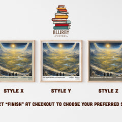 The Ringworld Engineers literary print in frame leaning in hallway – sci fi wall art