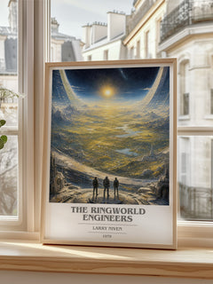 The Ringworld Engineers book cover poster colour and style options – Larry Niven book art