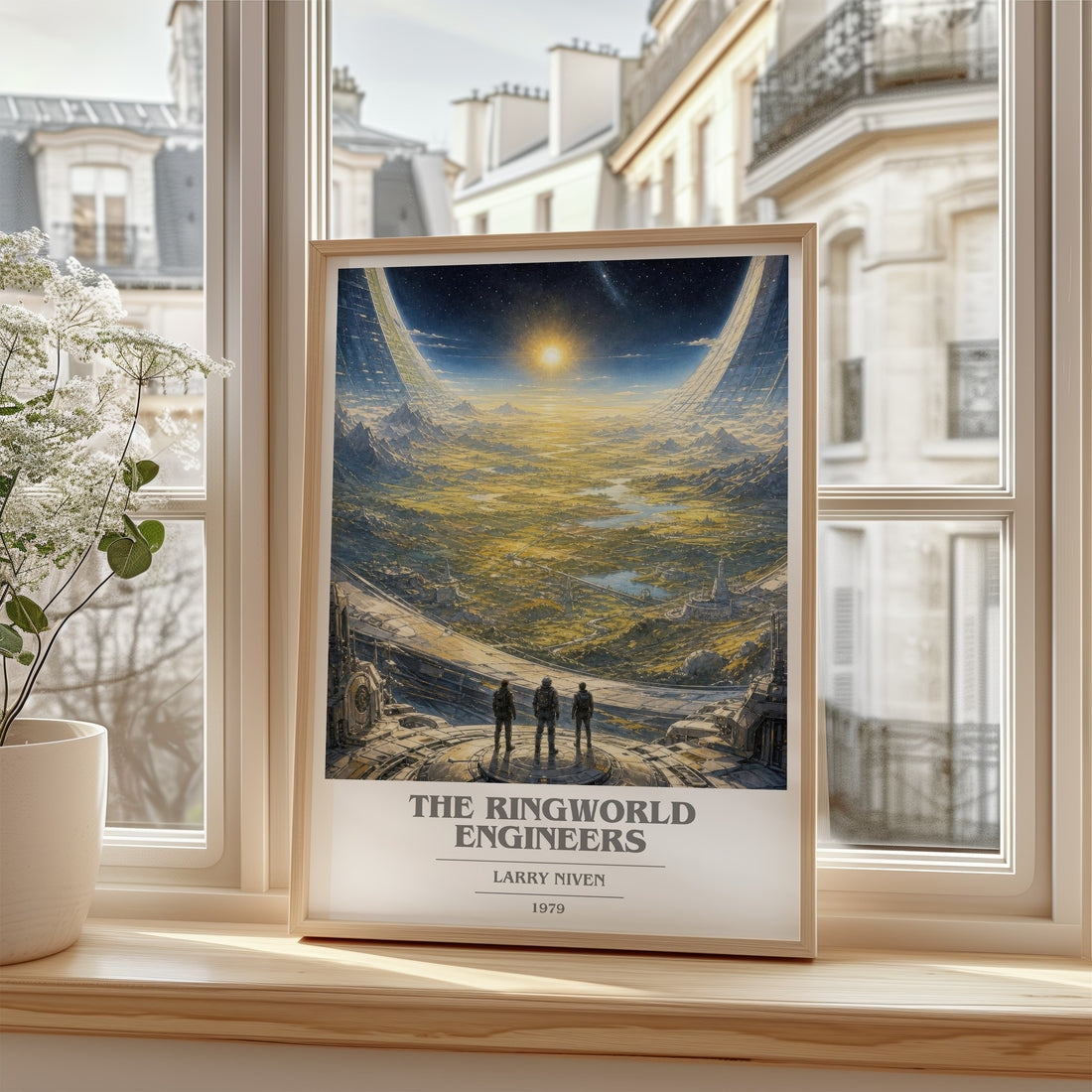 The Ringworld Engineers book cover poster colour and style options – Larry Niven book art