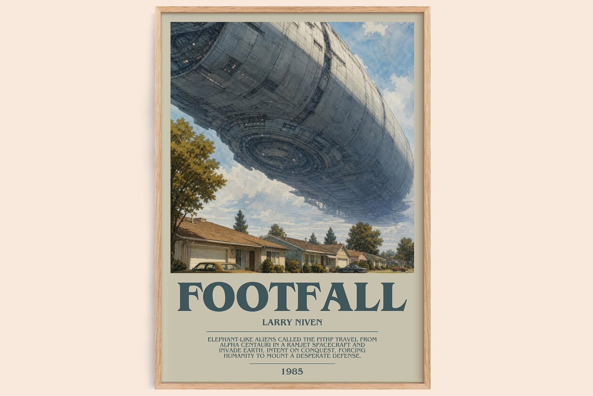 Footfall Bookish Wall Art by Larry Niven