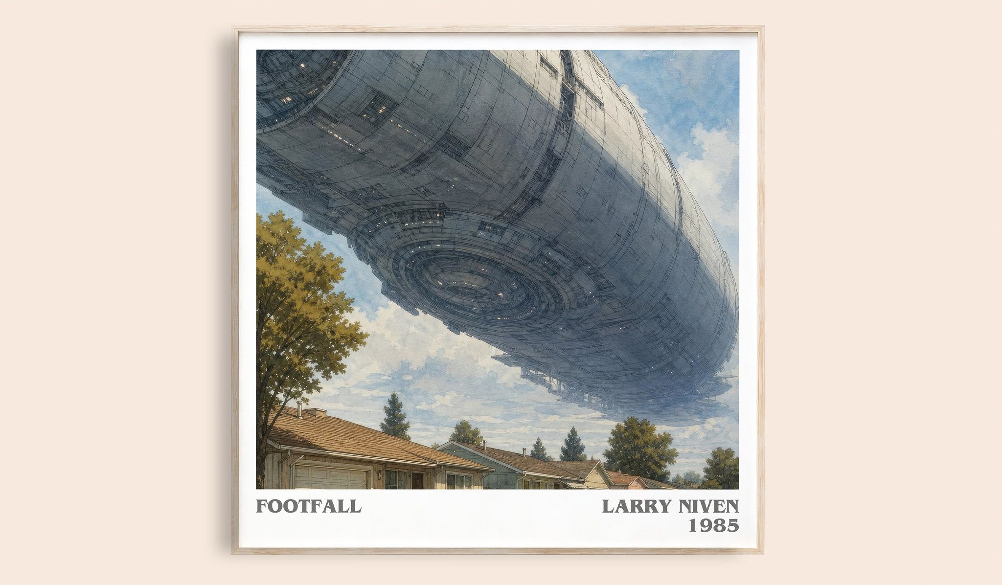 Footfall Literary Art Print by Larry Niven