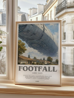 Footfall bookish poster colour and style options – Larry Niven book art