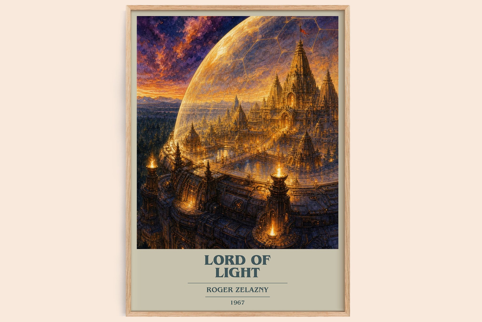 Lord of Light Book Cover Poster by Roger Zelazny