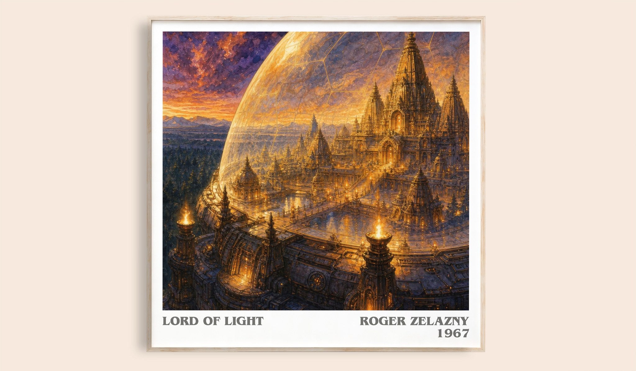 Lord of Light Literary Art Print by Roger Zelazny