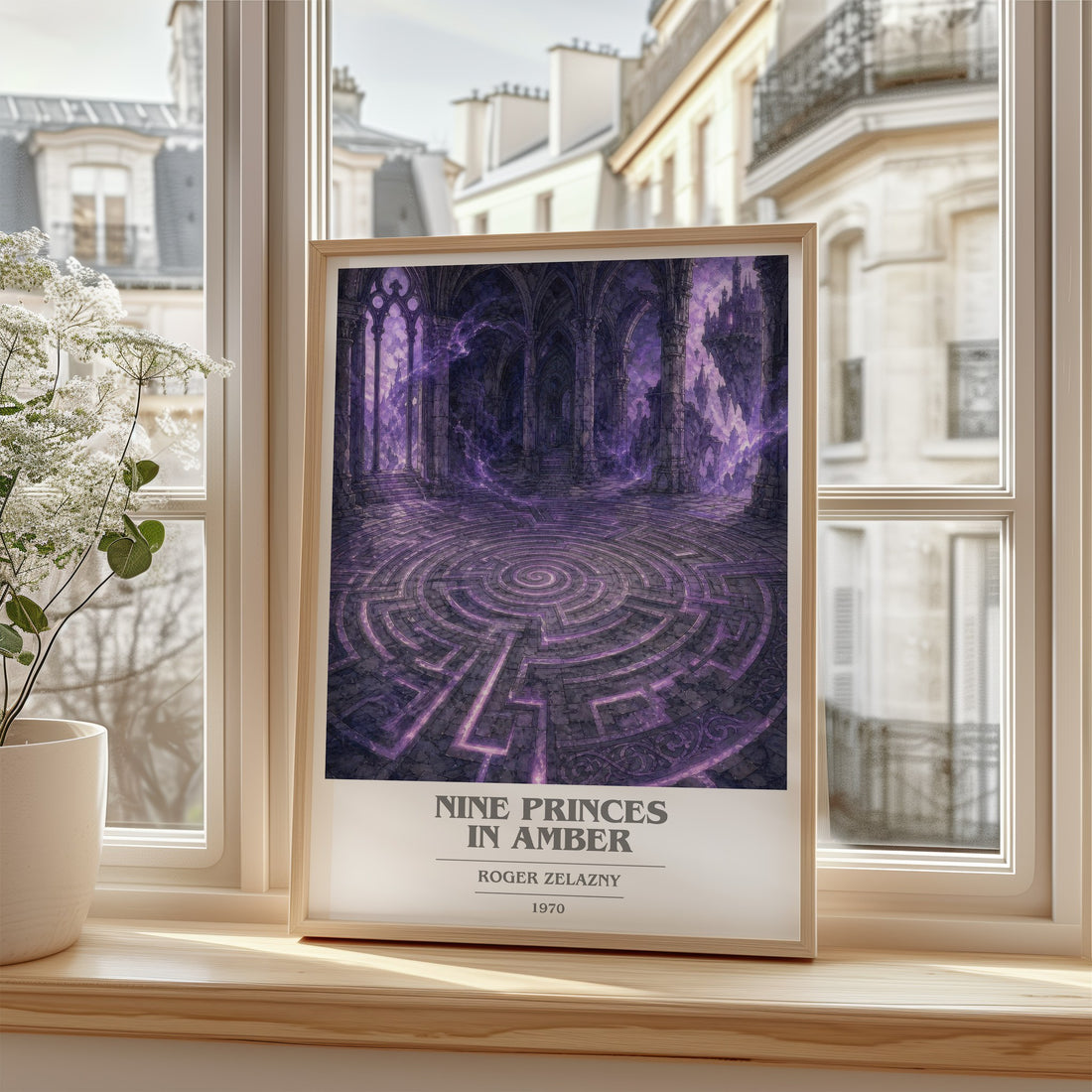 Nine Princes in Amber book cover poster colour and style options – Roger Zelazny book art