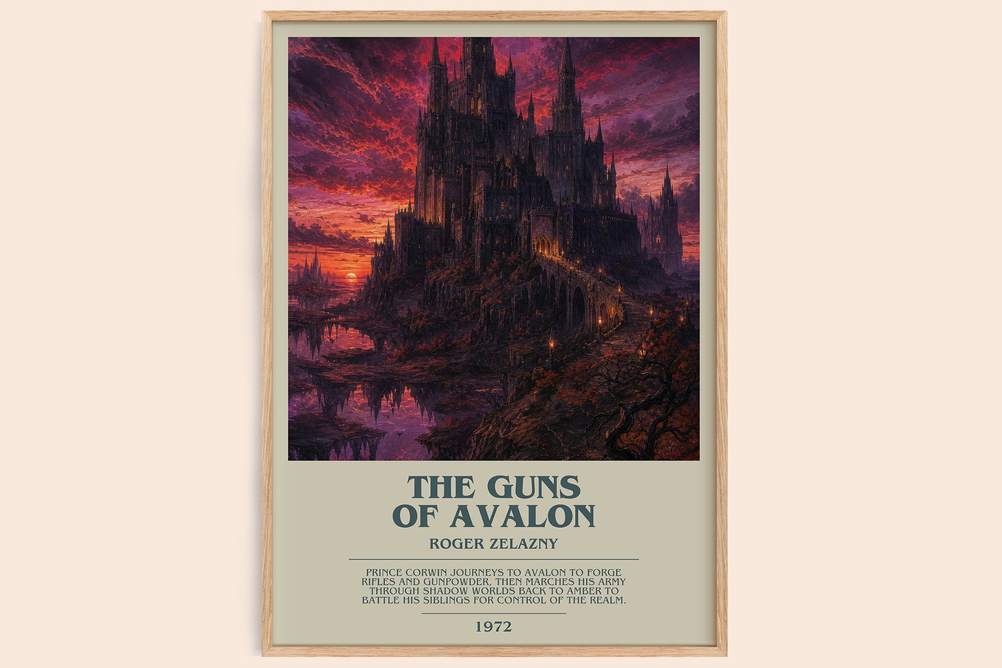 The Guns of Avalon Bookish Wall Art by Roger Zelazny