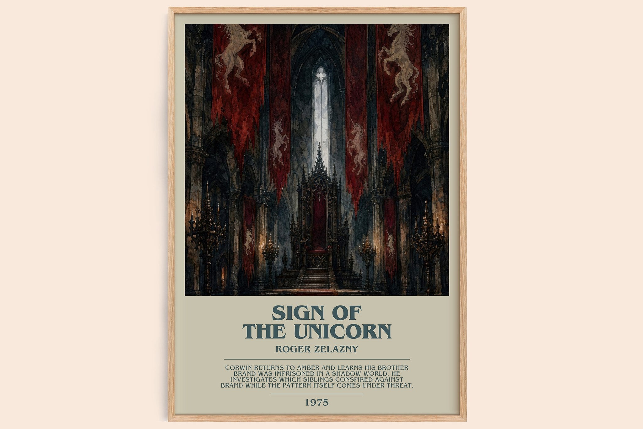 Sign of the Unicorn Bookish Wall Art by Roger Zelazny