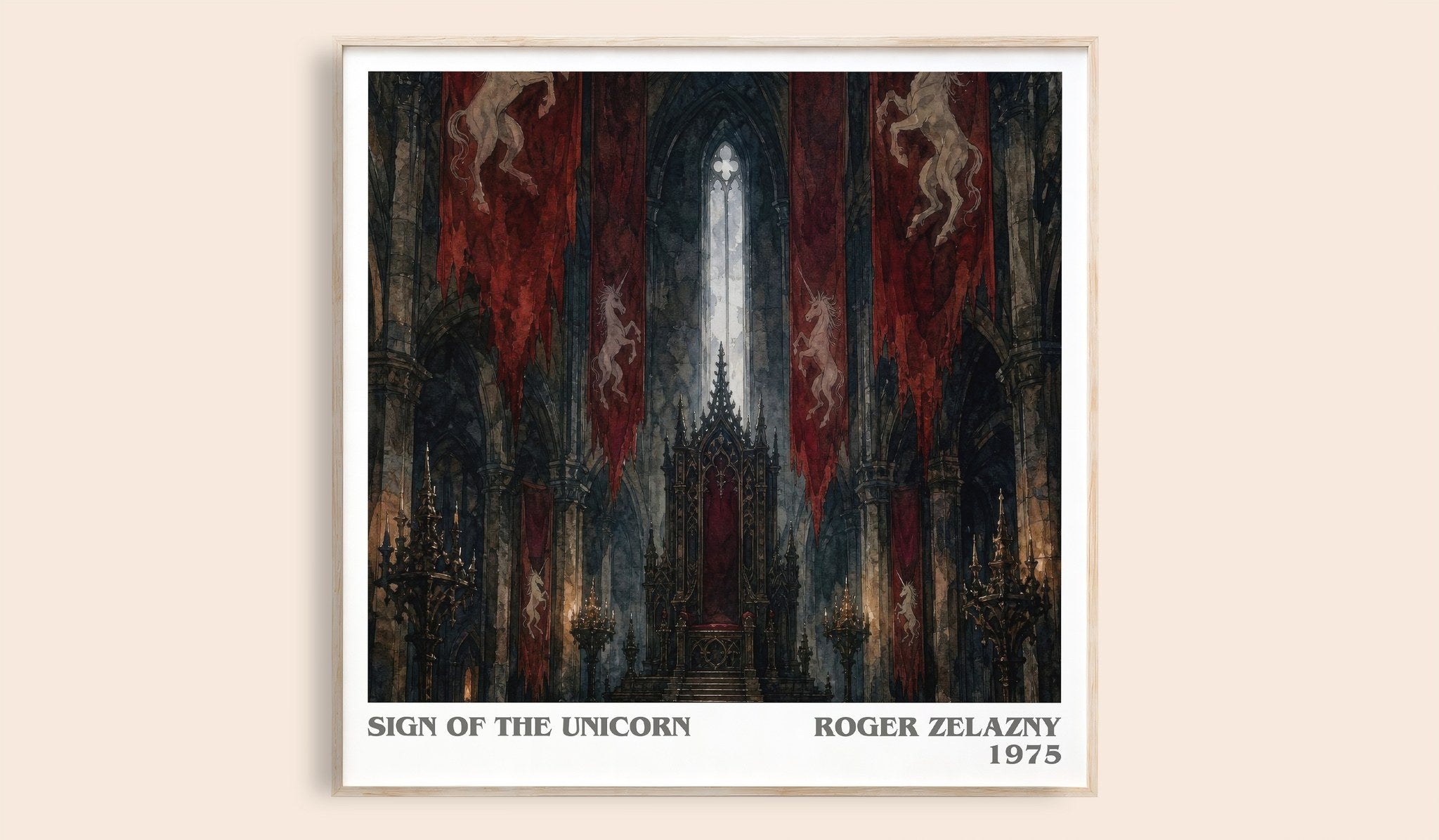 Sign of the Unicorn Literary Art Print by Roger Zelazny