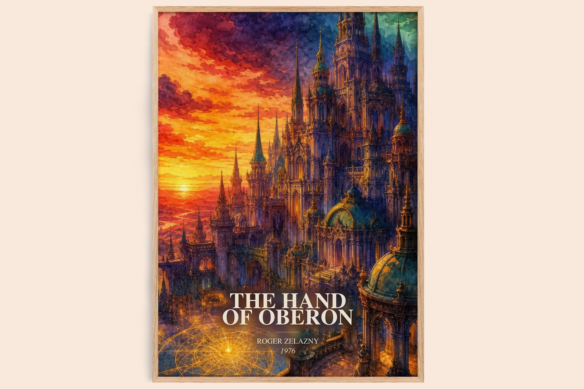 The Hand of Oberon Book Watercolour Illustration by Roger Zelazny
