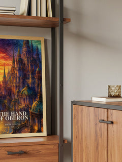 The Hand of Oberon book watercolour illustration paper finish options – matte satin gloss
