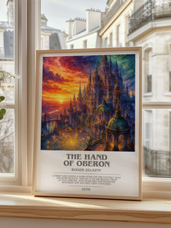 The Hand of Oberon bookish poster colour and style options – Roger Zelazny book art