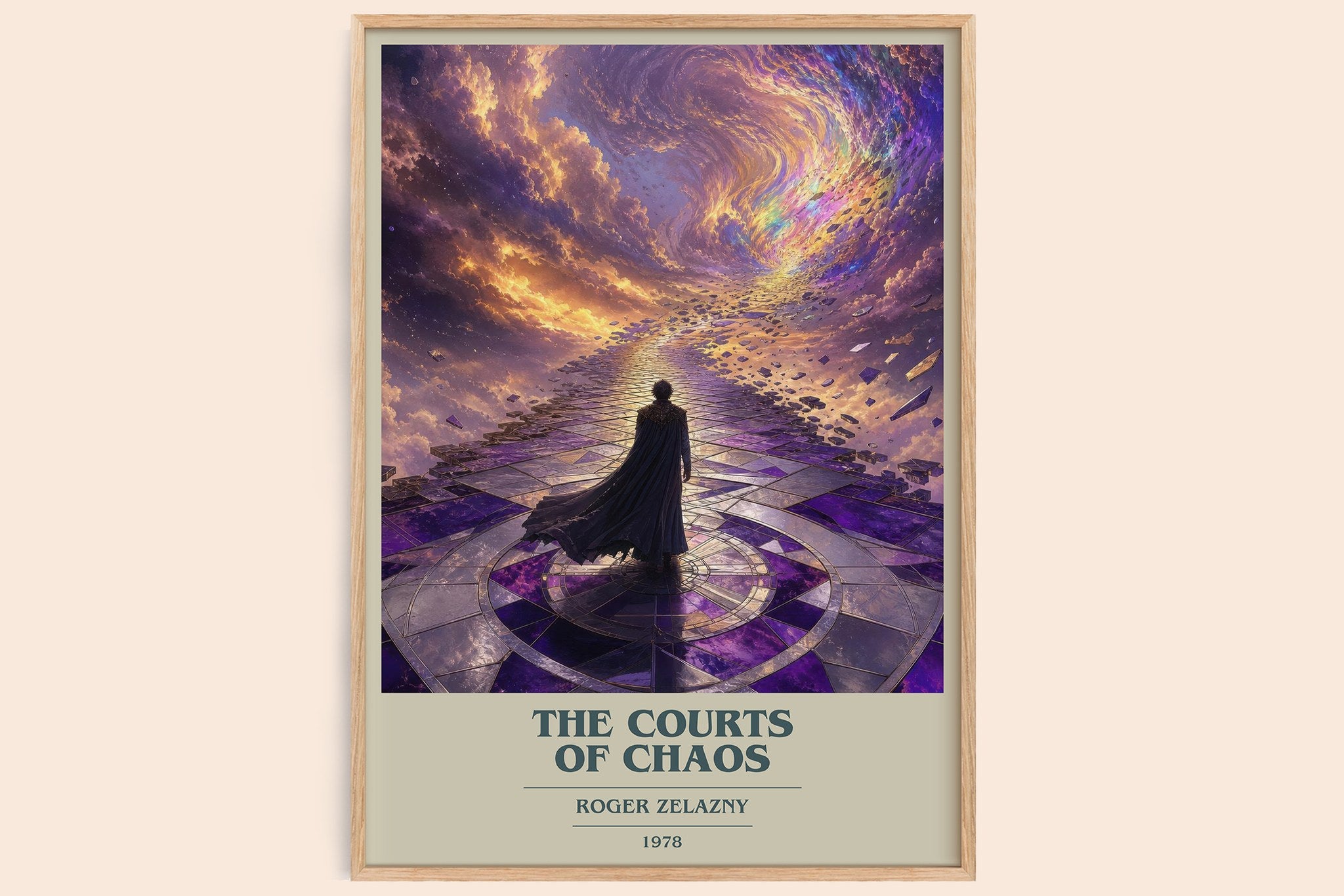 The Courts of Chaos Book Cover Poster by Roger Zelazny