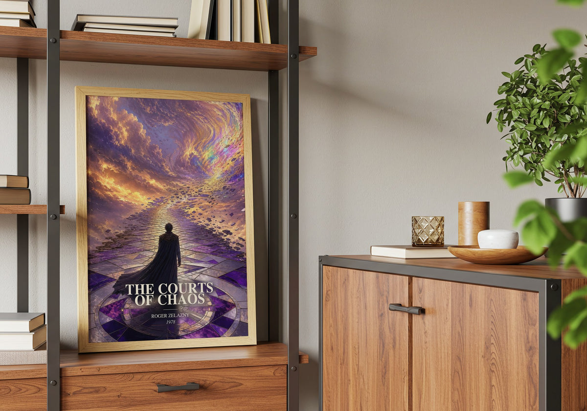 The Courts of Chaos book watercolour illustration paper finish options – matte satin gloss
