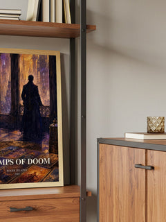 Trumps of Doom book watercolour illustration paper finish options – matte satin gloss