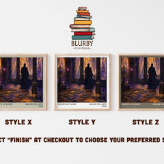 Trumps of Doom literary print in frame leaning in hallway – fantasy wall art