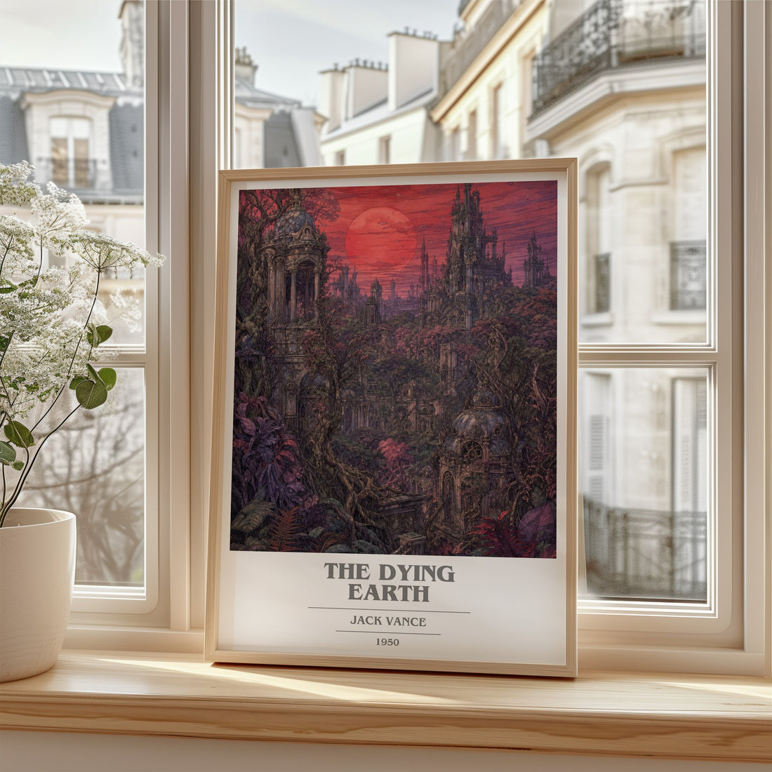 The Dying Earth book cover poster colour and style options – Jack Vance book art
