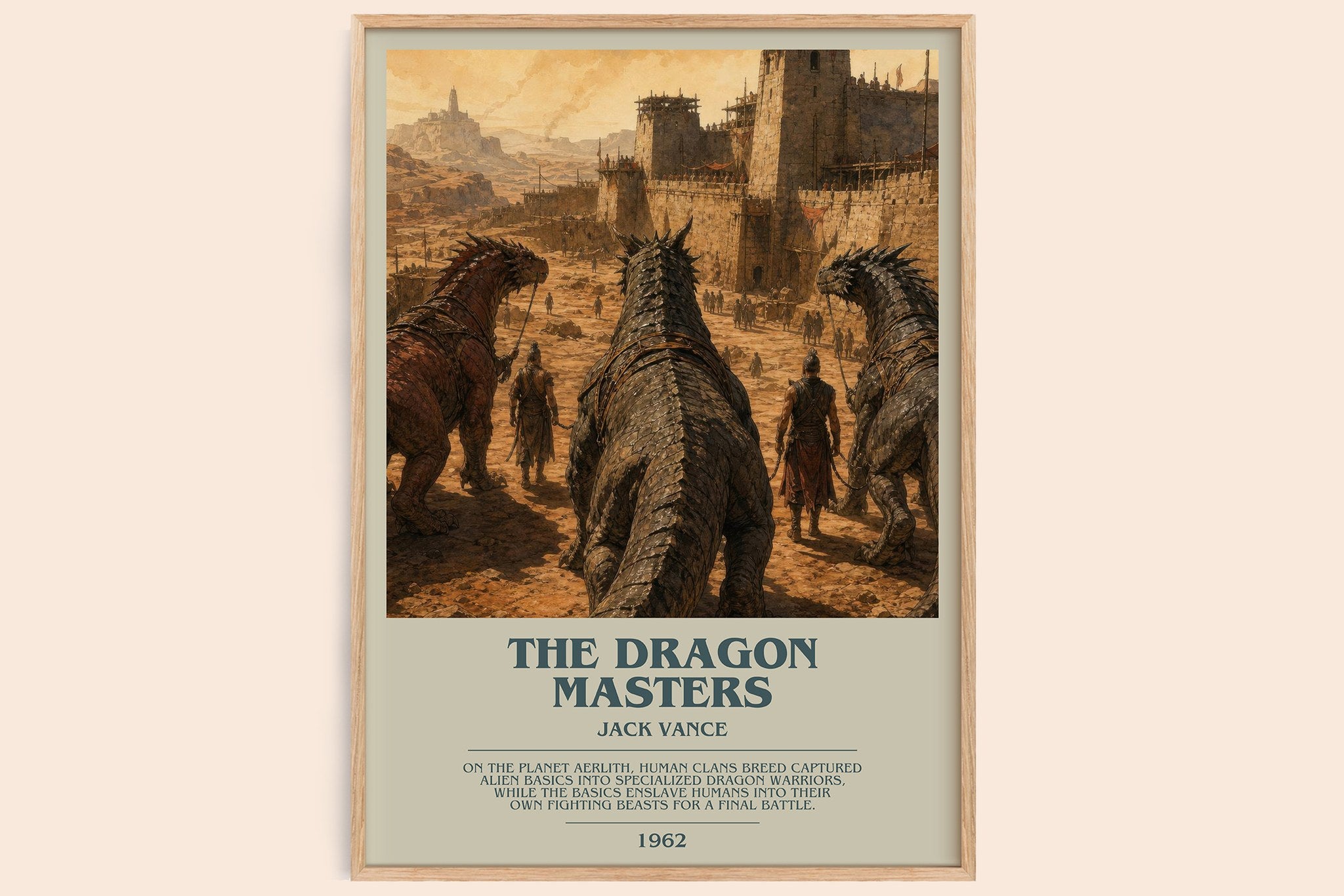 The Dragon Masters Bookish Wall Art by Jack Vance