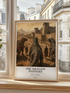 The Dragon Masters book cover poster colour and style options – Jack Vance book art