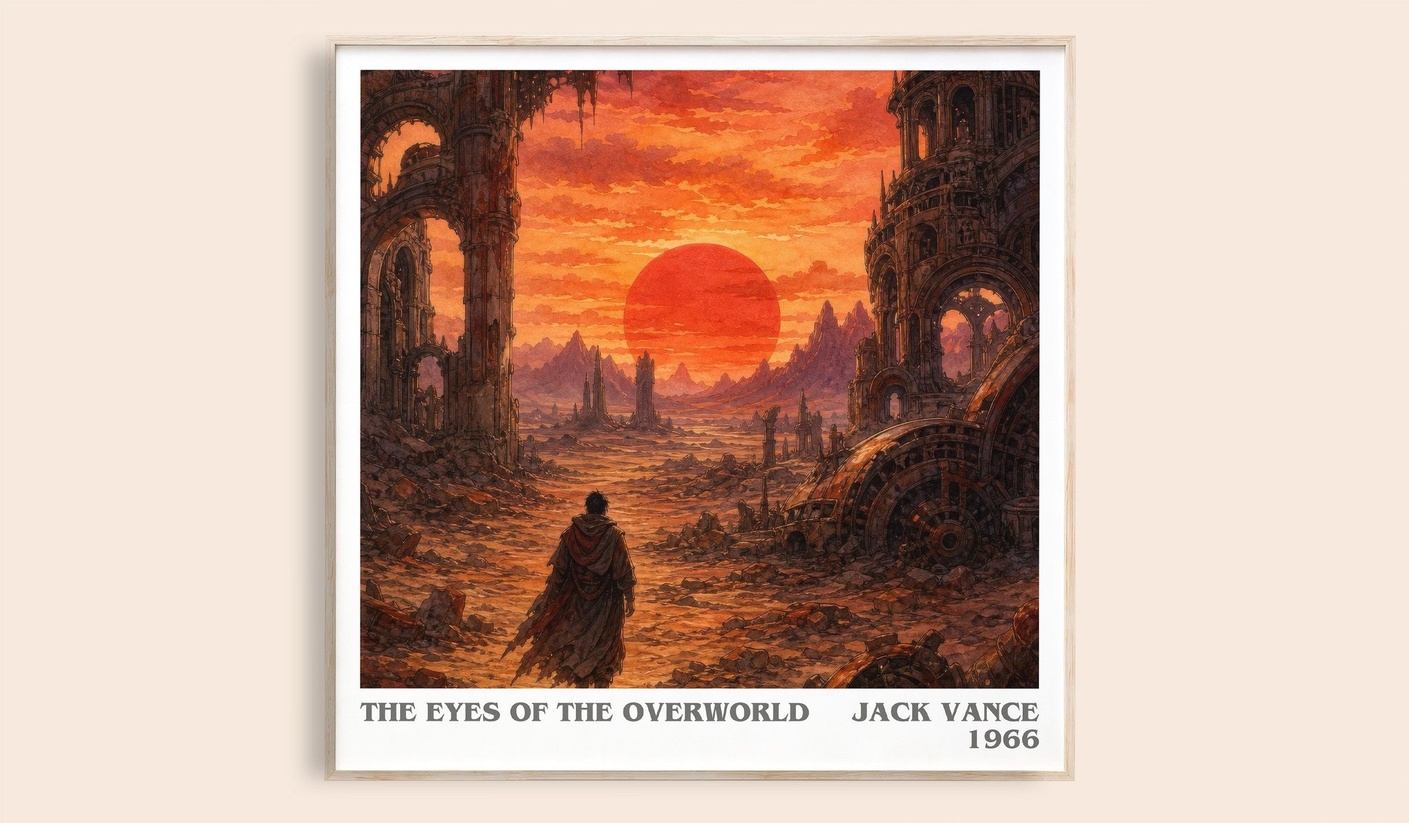 The Eyes of the Overworld Literary Art Print by Jack Vance