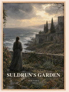 Suldrun's Garden watercolour book poster by Jack Vance – framed literary art print