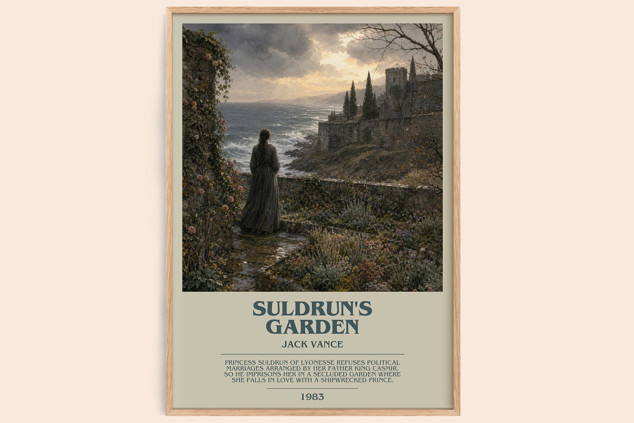 Suldrun's Garden Bookish Wall Art by Jack Vance
