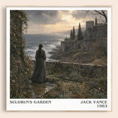 Suldrun's Garden literary book poster by Jack Vance – framed literary art print