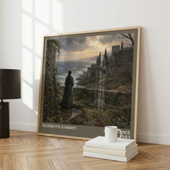 Suldrun's Garden literary print framed by window – literary home decor