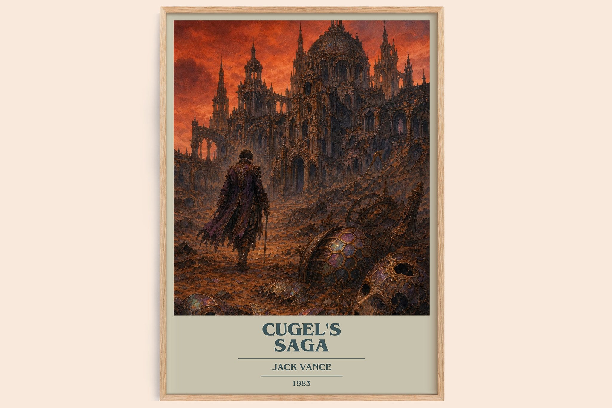 Cugel's Saga Book Cover Poster by Jack Vance