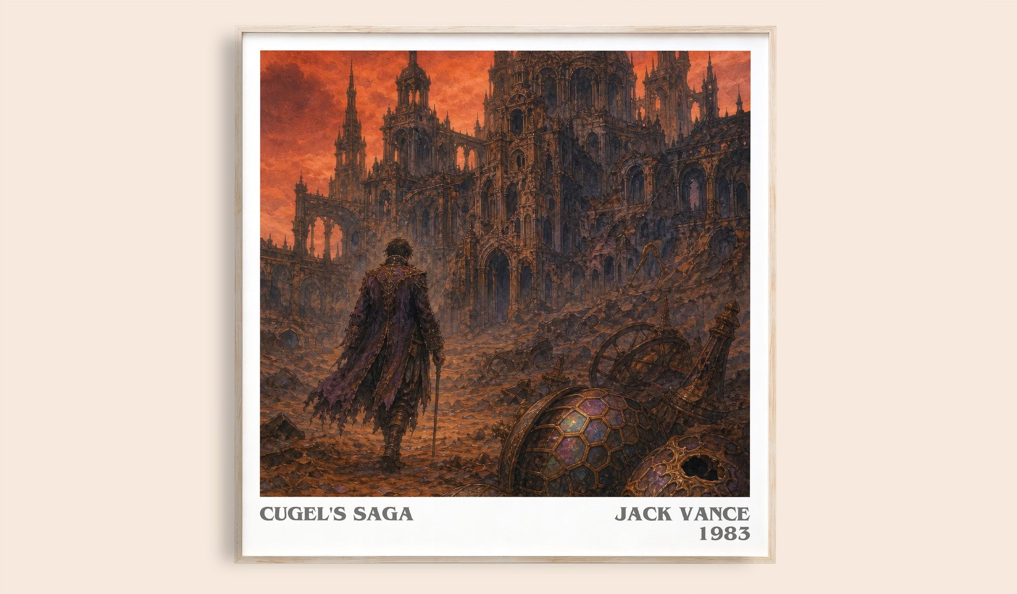 Cugel's Saga Literary Art Print by Jack Vance